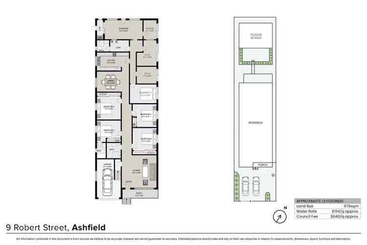 Floorplan of Homely house listing, 9 Robert Street, Ashfield NSW 2131