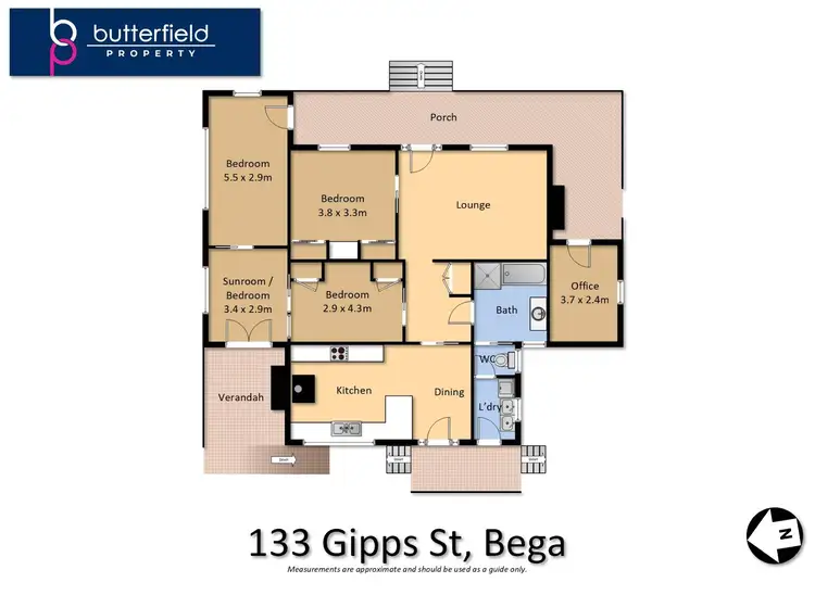 Floorplan of Homely house listing, 133 Gipps Street, Bega NSW 2550