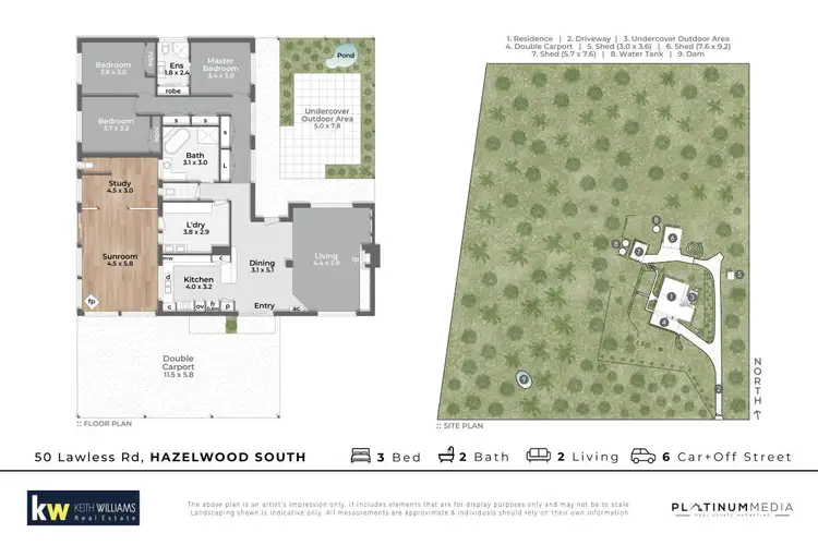 Floorplan of Homely house listing, 50 Lawless Road, Hazelwood South VIC 3840