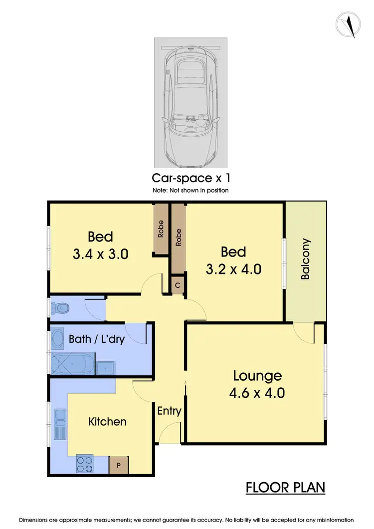 Floorplan of Homely apartment listing, 3/42 Victoria Street, Williamstown VIC 3016