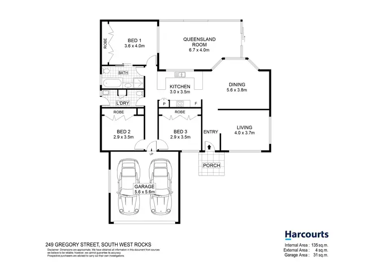 Floorplan of Homely house listing, 249 Gregory Street, South West Rocks NSW 2431