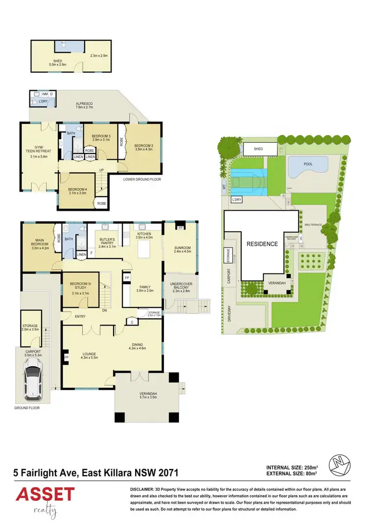 Floorplan of Homely house listing, 5 Fairlight Avenue, East Killara NSW 2071