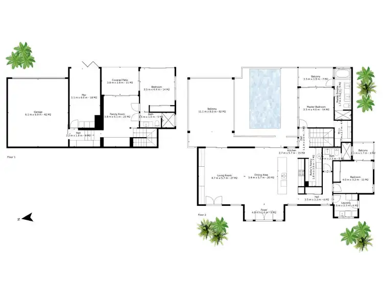 Floorplan of Homely house listing, 1/119 Botanica Drive, Woodwark QLD 4802