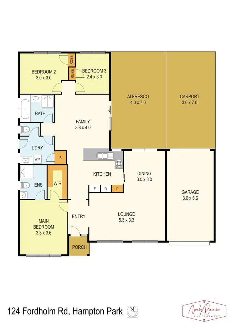 Floorplan of Homely house listing, 124 Fordholm Road, Hampton Park VIC 3976