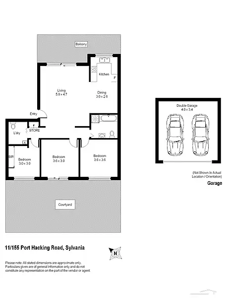 Floorplan of Homely apartment listing, 11/155 Port Hacking Road, Sylvania NSW 2224