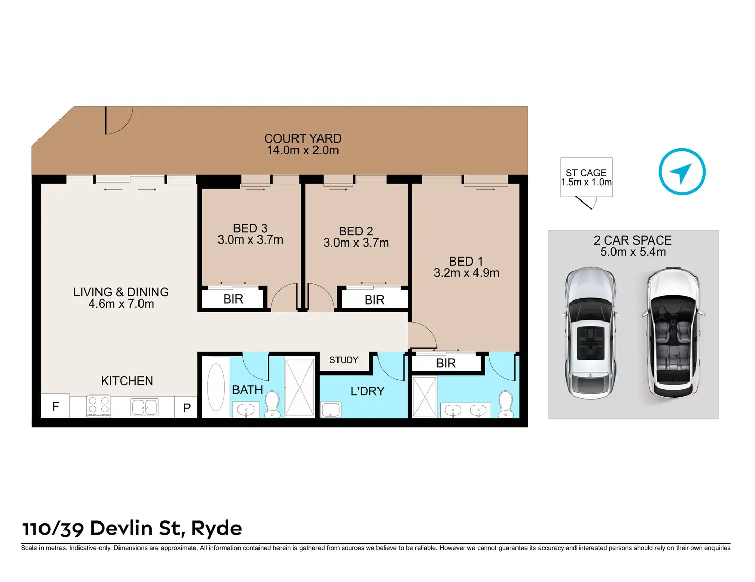 Floorplan of Homely apartment listing, 110/39 Devlin Street, Ryde NSW 2112