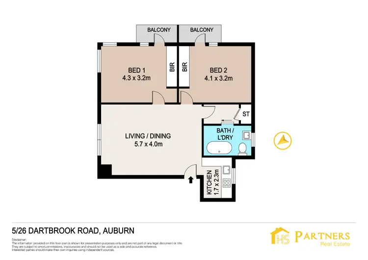 Floorplan of Homely unit listing, 5/26 Dartbrook Road, Auburn NSW 2144