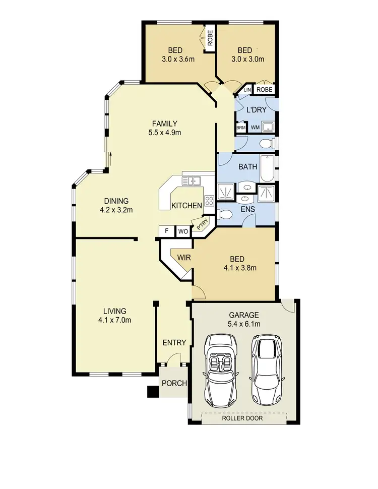 Floorplan of Homely house listing, 6 Langmore Drive, Hillside VIC 3037