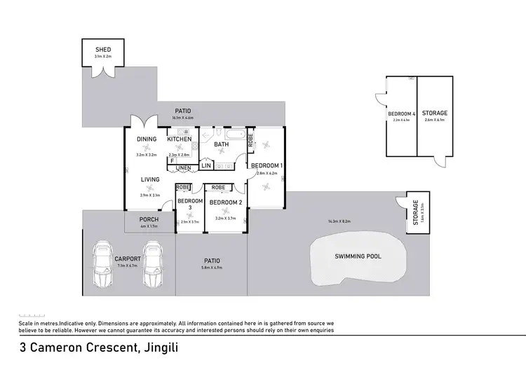 Floorplan of Homely house listing, 3 Cameron Crescent, Jingili NT 810