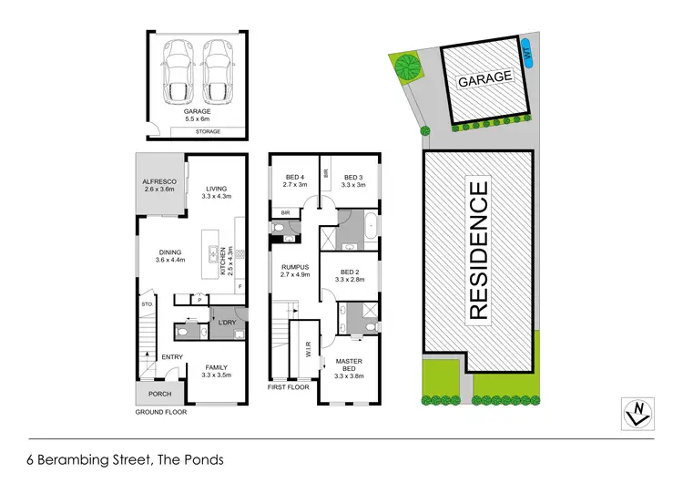 Floorplan of Homely house listing, 6 Berambing Street, The Ponds NSW 2769