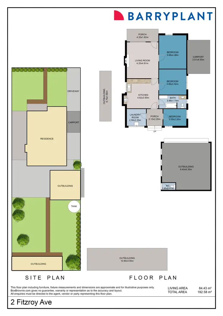 Floorplan of Homely house listing, 2 Fitzroy Avenue, Red Cliffs VIC 3496