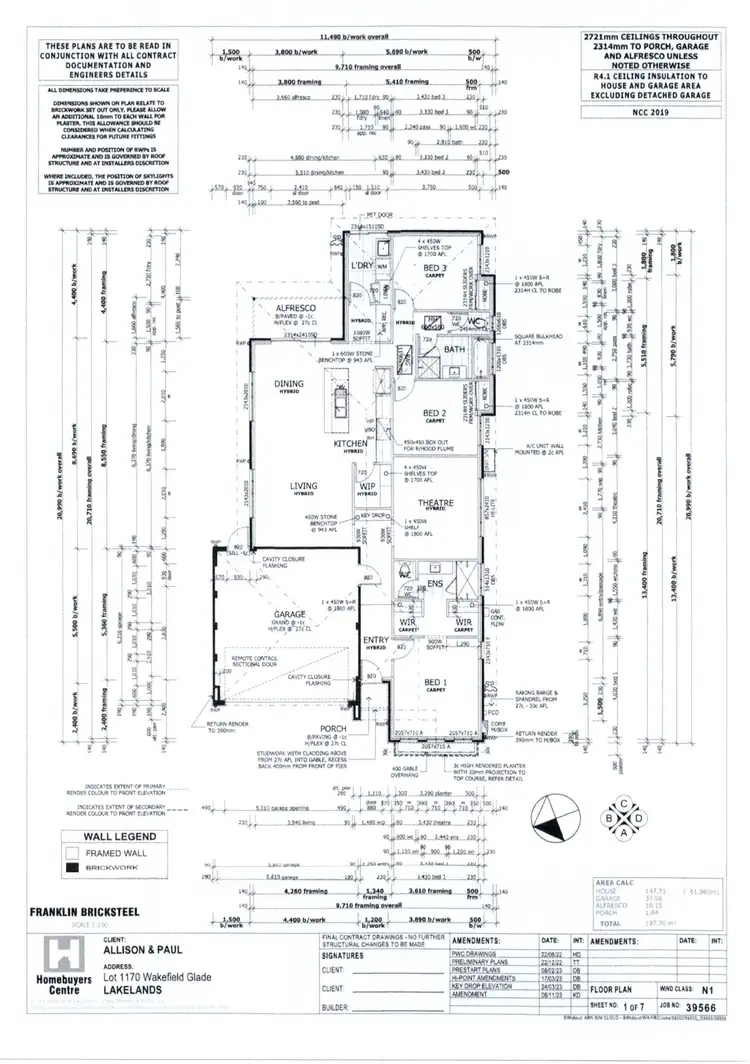 Floorplan of Homely house listing, 38 Wakefield Glade, Lakelands WA 6180