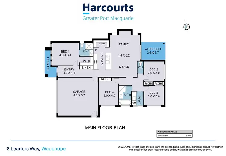 Floorplan of Homely house listing, 8 Leaders Way, Wauchope NSW 2446