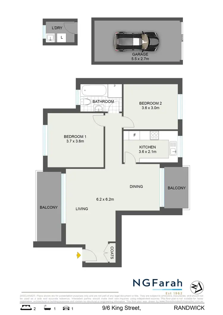 Floorplan of Homely apartment listing, 6/9 King Street, Randwick NSW 2031