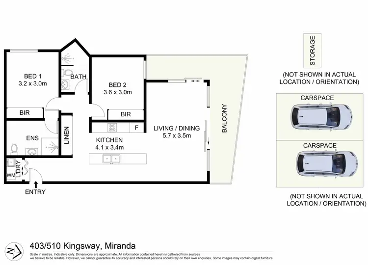 Floorplan of Homely apartment listing, 403/510 Kingsway, Miranda NSW 2228