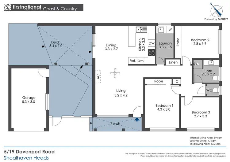 Floorplan of Homely villa listing, 5/19 Davenport Road, Shoalhaven Heads NSW 2535