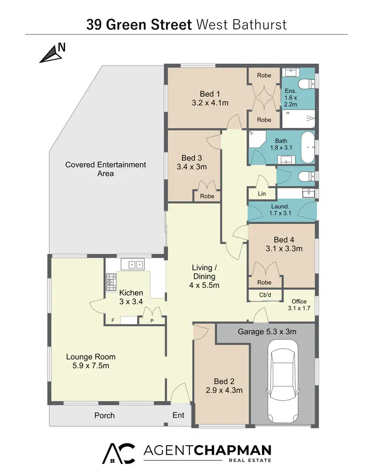 Floorplan of Homely house listing, 39 Green Street, West Bathurst NSW 2795