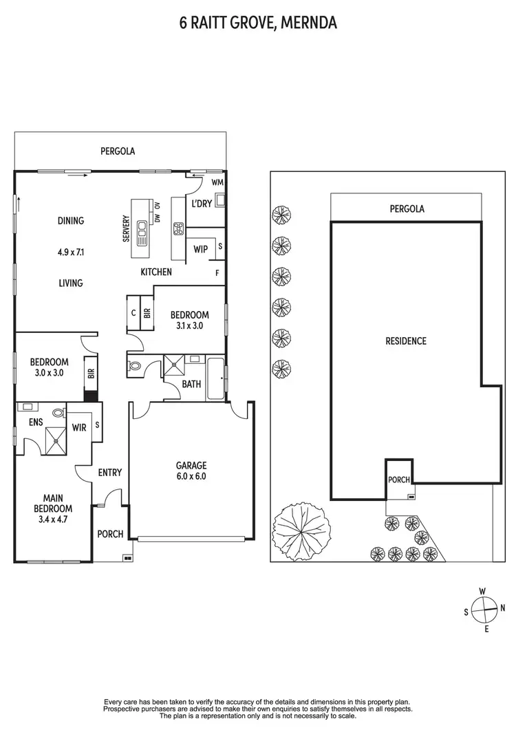 Floorplan of Homely house listing, 6 Raitt Grove, Mernda VIC 3754