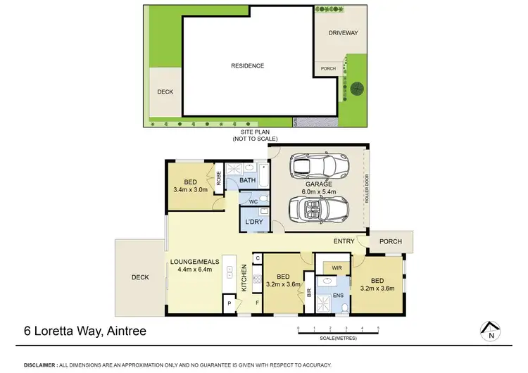 Floorplan of Homely house listing, 6 Loretta Way, Aintree VIC 3336