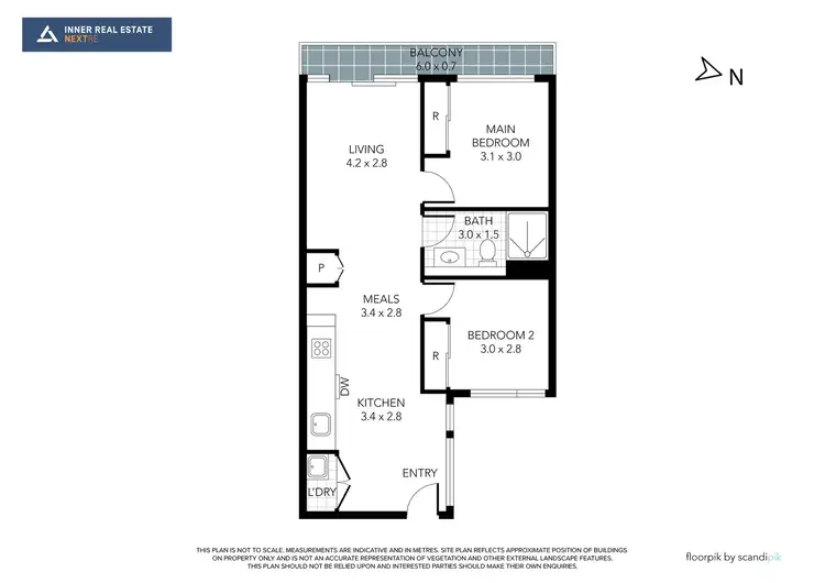 Floorplan of Homely apartment listing, 402/589 Elizabeth Street, Melbourne VIC 3000