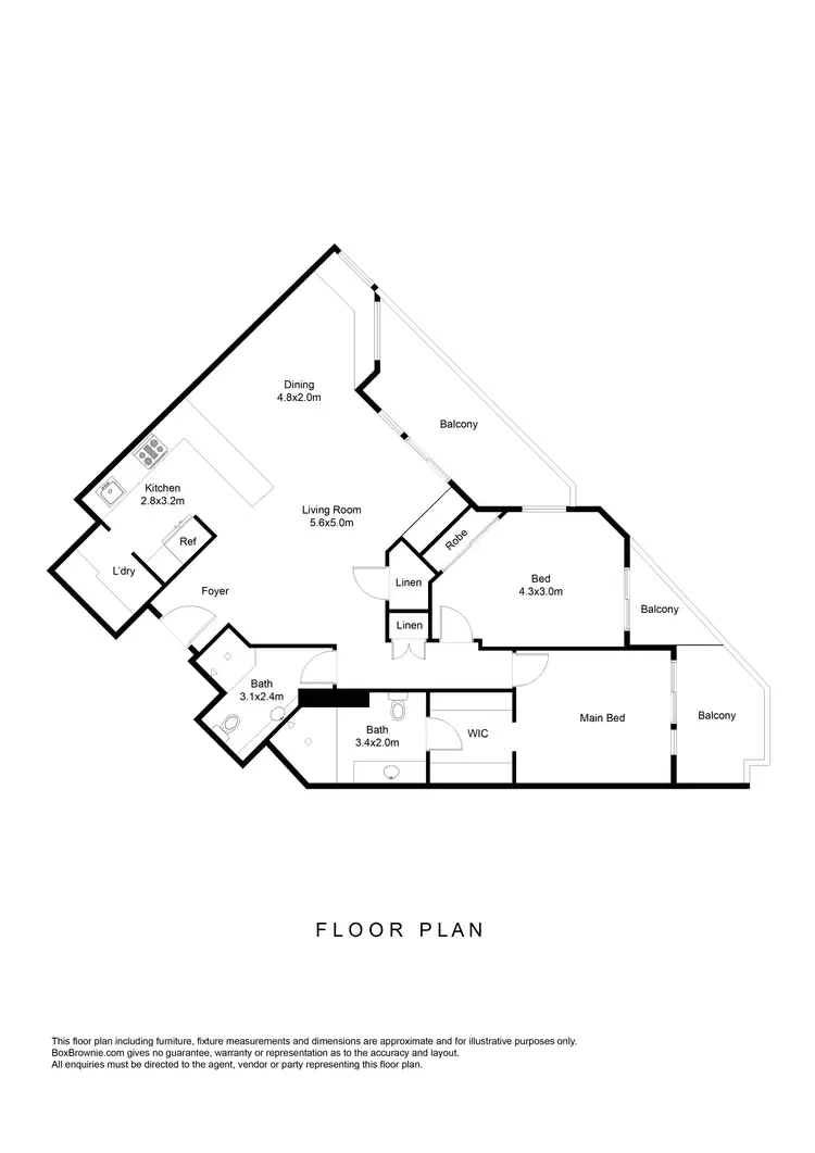 Floorplan of Homely apartment listing, 10/181 Esplanade, Cairns North QLD 4870