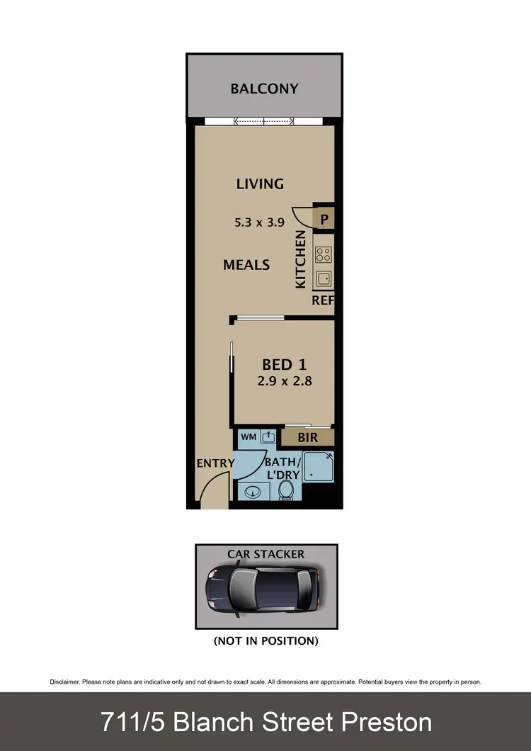 Floorplan of Homely apartment listing, 711/5 Blanch Street, Preston VIC 3072
