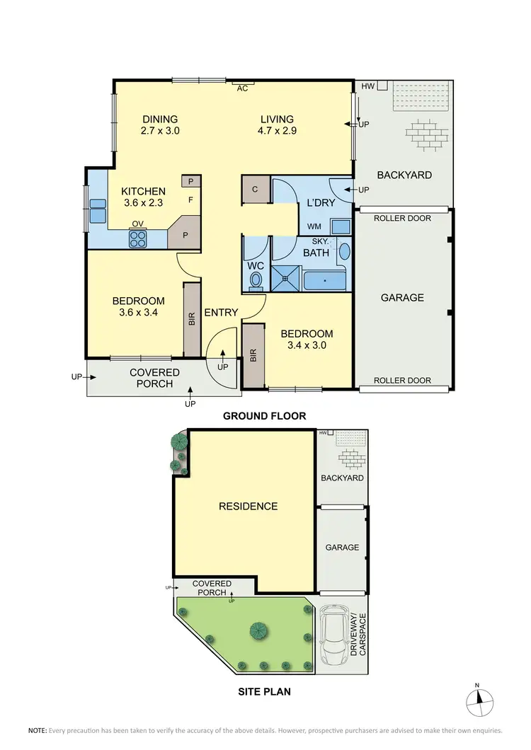 Floorplan of Homely villa listing, 1/40 Woodland Street, Strathmore VIC 3041
