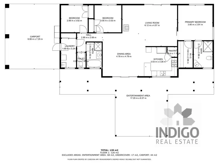 Floorplan of Homely rural property listing, 649 Beechworth-Chiltern Road, Beechworth VIC 3747