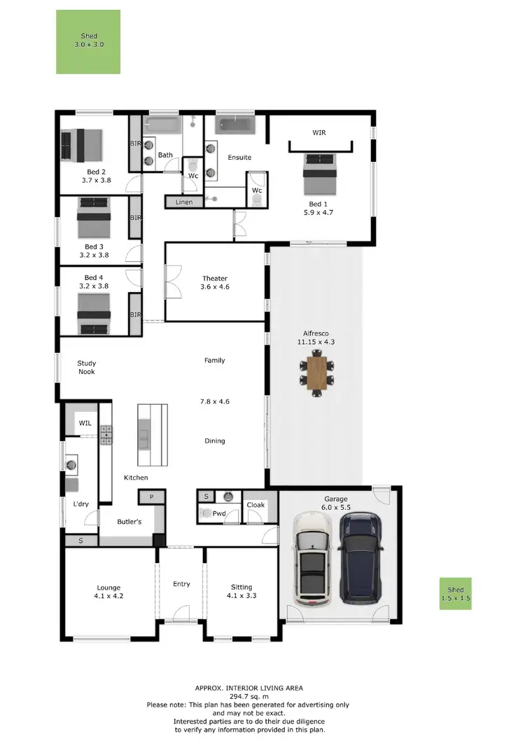 Floorplan of Homely house listing, 43 Riverside Boulevard, Killara VIC 3691