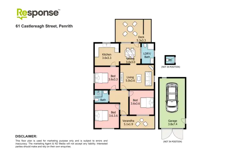 Floorplan of Homely house listing, 61 Castlereagh Street, Penrith NSW 2750