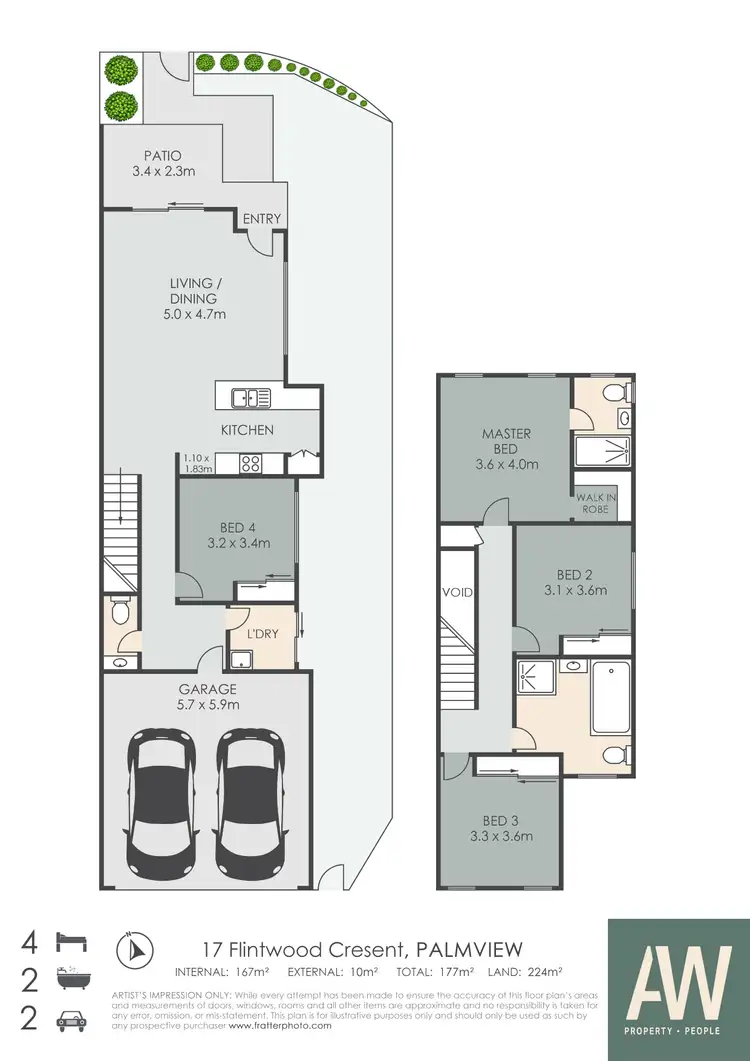 Floorplan of Homely house listing, 17 Flintwood Crescent, Palmview QLD 4553
