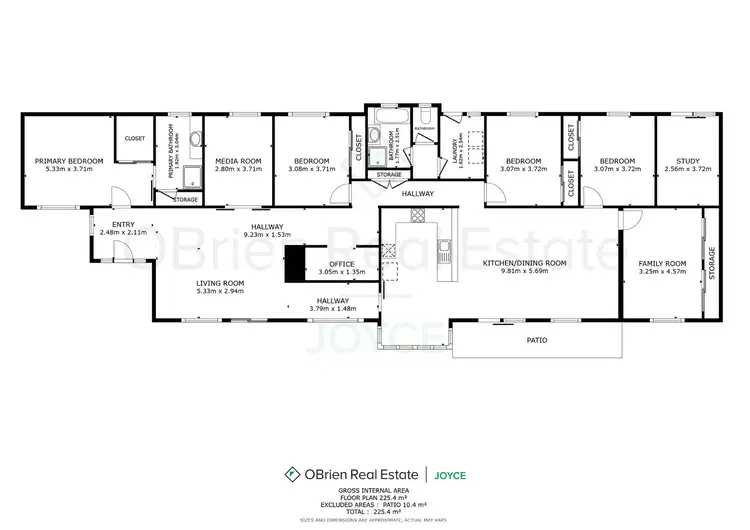 Floorplan of Homely rural property listing, 212 Orchard Drive, Glenrowan VIC 3675