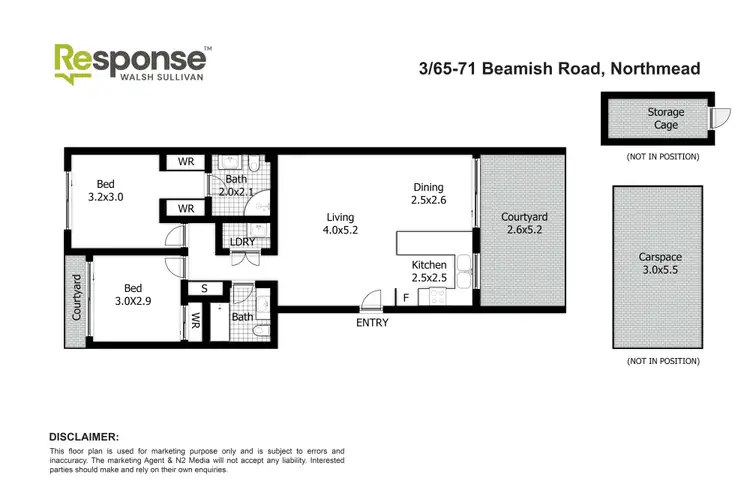 Floorplan of Homely unit listing, 3/65-71 Beamish Road, Northmead NSW 2152