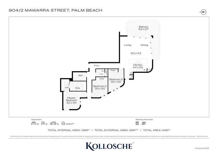 Floorplan of Homely apartment listing, 904/2 Mawarra Street, Palm Beach QLD 4221