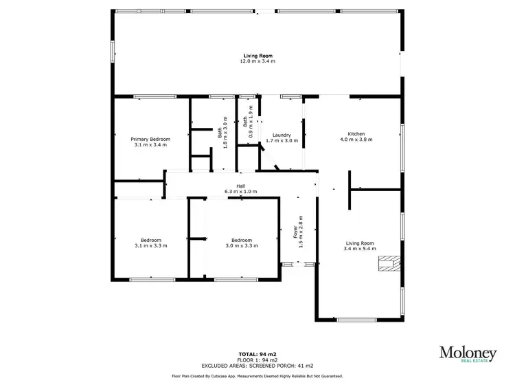 Floorplan of Homely house listing, 24 Dennison Street, Wahgunyah VIC 3687