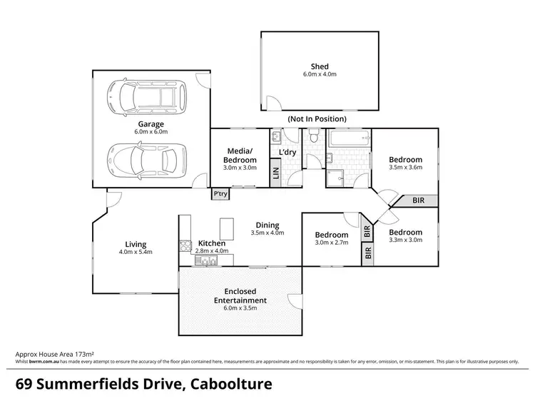 Floorplan of Homely house listing, 69 Summerfields Drive, Caboolture QLD 4510