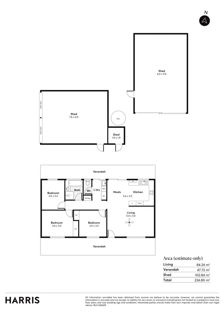Floorplan of Homely house listing, 8 Anstey Terrace, Coobowie SA 5583