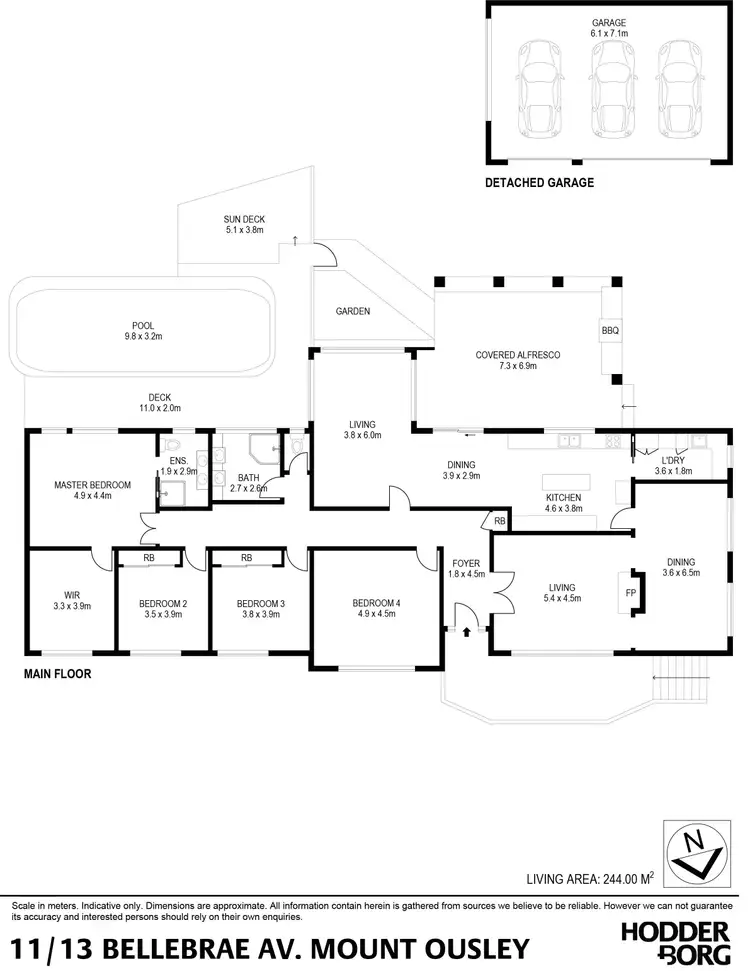 Floorplan of Homely house listing, 11-13 Bellebrae Avenue, Mount Ousley NSW 2519