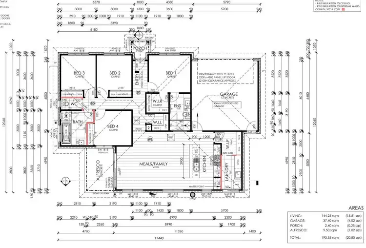 Floorplan of Homely house listing, 2 Gaze Street, Baranduda VIC 3691