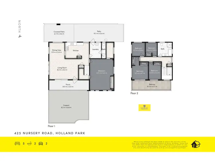 Floorplan of Homely house listing, 425 Nursery Road, Holland Park QLD 4121
