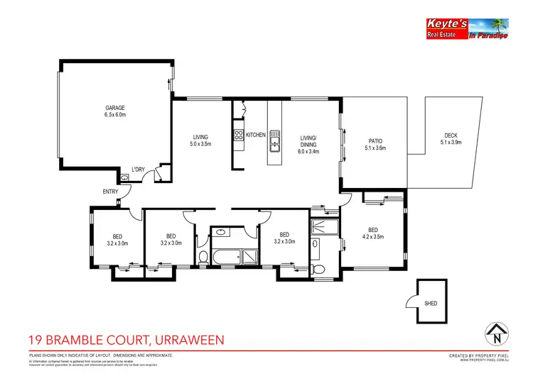 Floorplan of Homely house listing, 19 Bramble Court, Urraween QLD 4655
