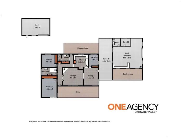 Floorplan of Homely house listing, 12 Lang Place, Toongabbie VIC 3856