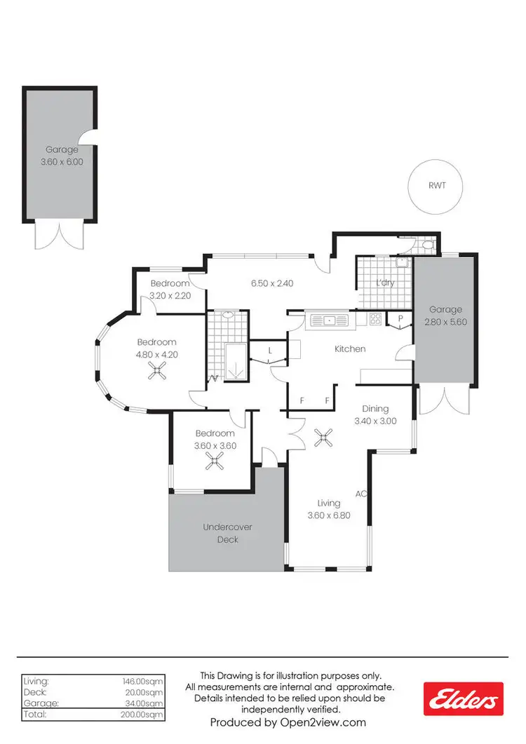Floorplan of Homely house listing, 20 Anzac Parade, Stansbury SA 5582