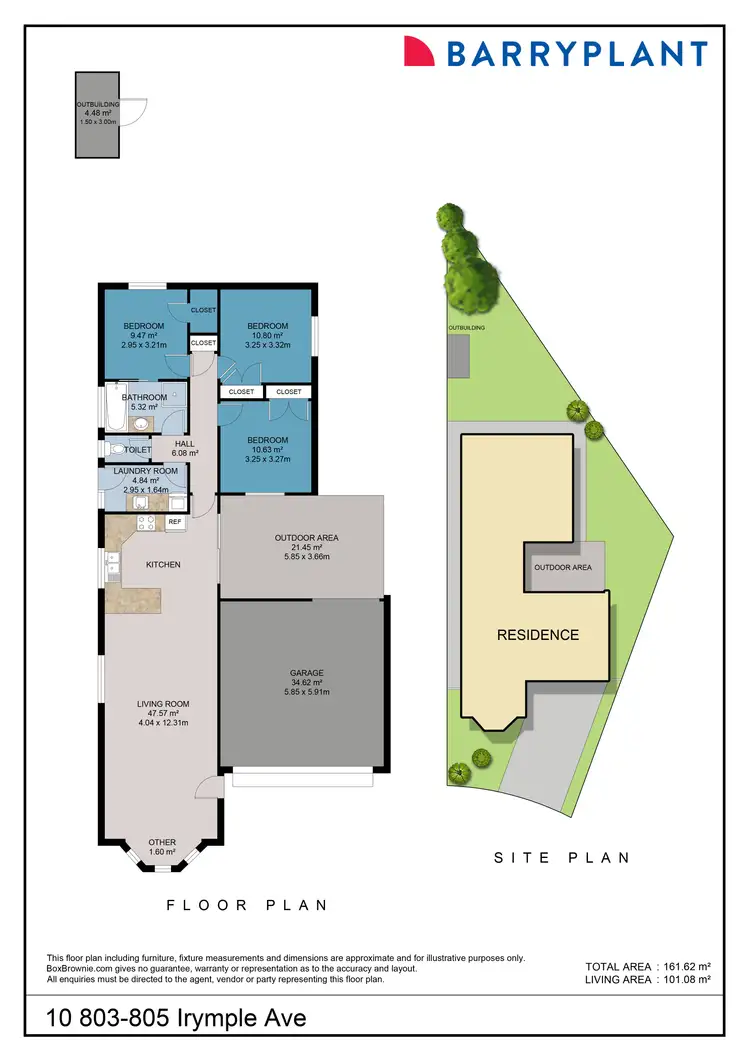 Floorplan of Homely townhouse listing, 10/803-805 Irymple Avenue, Irymple VIC 3498