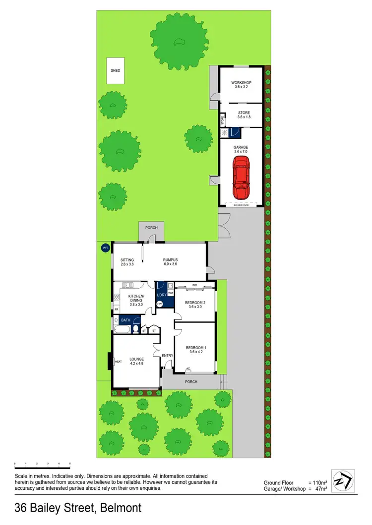 Floorplan of Homely house listing, 36 Bailey Street, Belmont VIC 3216
