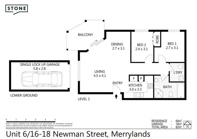 Floorplan of Homely apartment listing, 6/16 Newman Street, Merrylands NSW 2160