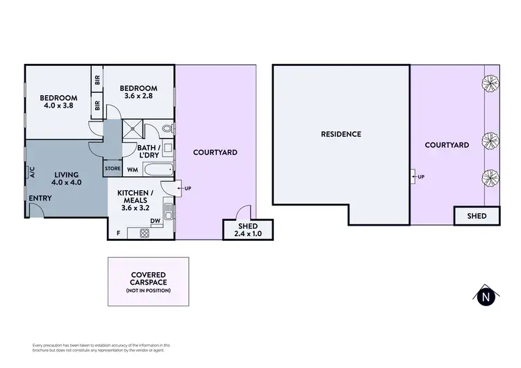 Floorplan of Homely apartment listing, 2/99 Major Road, Fawkner VIC 3060