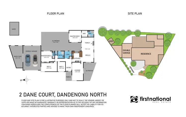 Floorplan of Homely house listing, 2 Dane Court, Dandenong North VIC 3175