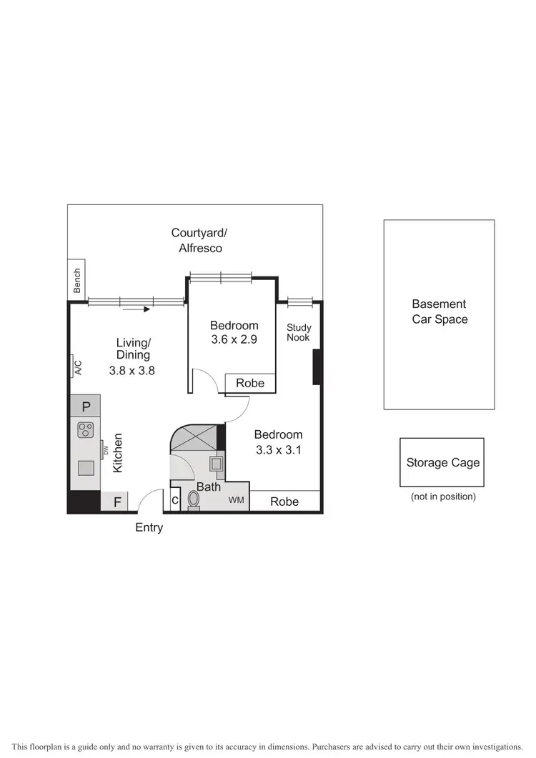 Floorplan of Homely apartment listing, 118/70 Nott Street, Port Melbourne VIC 3207