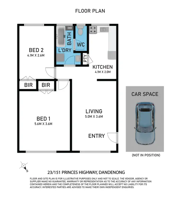 Floorplan of Homely apartment listing, 23/151 Princess Highway, Dandenong VIC 3175